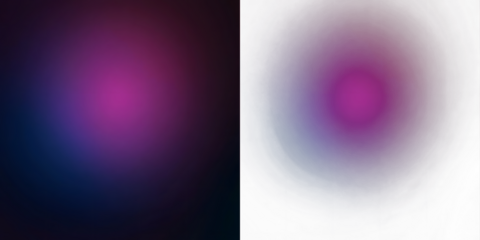 Soft Dark Gradient Background in Pink and Blue on white, black, transparent background. PNG