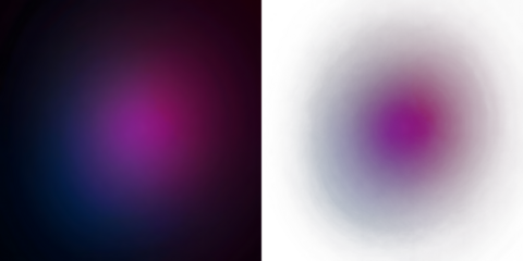 Soft Dark Gradient Background in Pink and Blue on white, black, transparent background. PNG