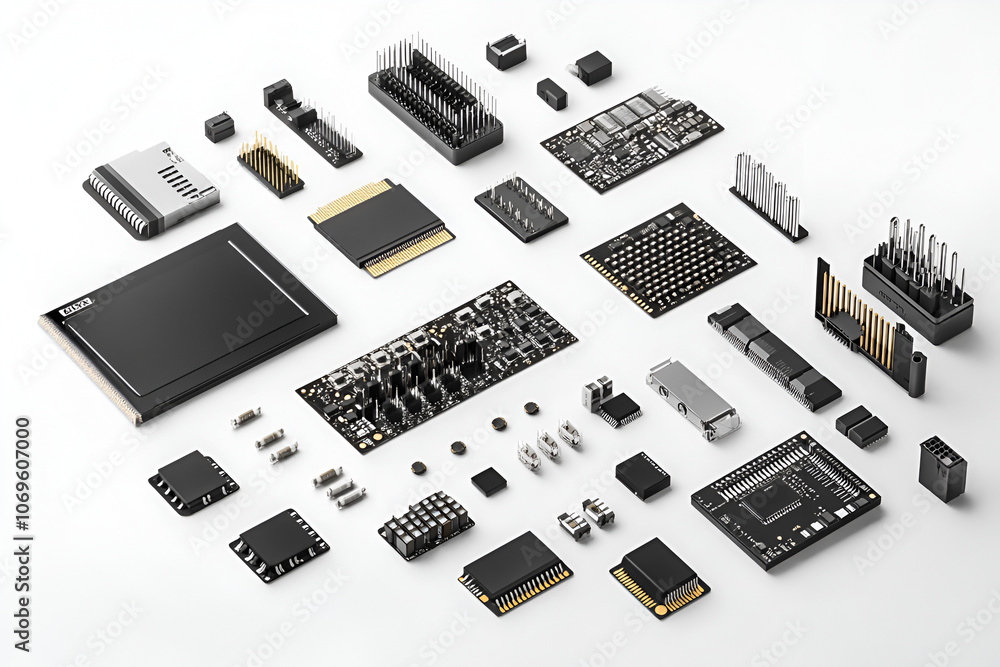 Poster understanding the significance of integrated circuits essential electronic components in modern tech