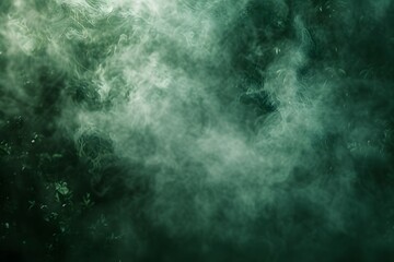 Obraz premium A dense green smoke or mist, creating an atmospheric and mysterious effect.