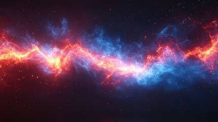 Fototapeta premium Abstract vector electric lightning concept for battle or confrontation themes.