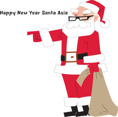 Happy New Year Santa Asia