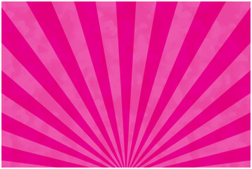 水彩風シンプルな集中線・ピンク