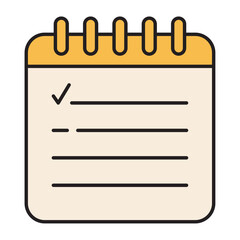 notepad checklist work