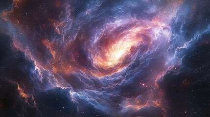 Fototapeta premium stunning nebula wallpaper featuring swirling stardust in hues of blue, purple, and magenta, capturing the beauty of the galaxy in a mesmerizing illustration