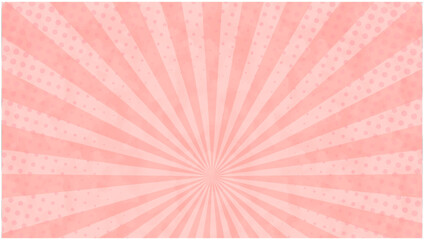 彩風シンプルな集中線・ピンク, 