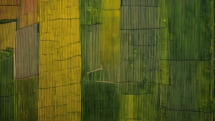 Rich Tapestry of Agricultural Fields Seen from the Sky, Showcasing the Diverse Colors and Textures of Rural Farmland_079
