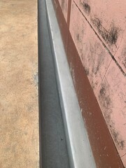 Fototapeta premium Picture of a recently completed drain and sewerage pipe.