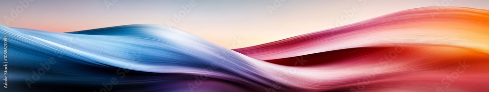 Aufkleber abstract waves of colorful flowing patterns