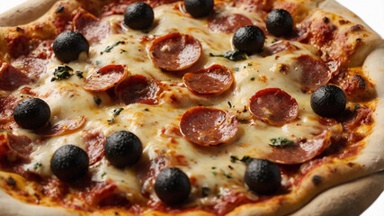 pizza isolated on white