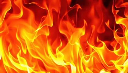 flames with dynamic, flowing shapes in warm colors.