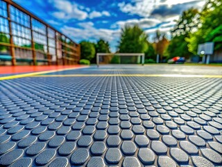 Kids Futsal Playground Flooring Macro Detail