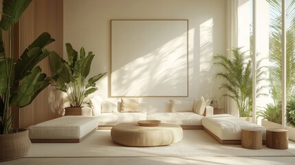 Modern Scandinavian Living Room with Cozy Decor