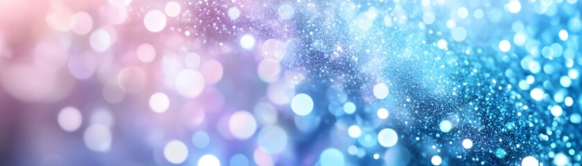 Obraz premium Abstract Background with Pink and Blue Bokeh Lights and Glitter