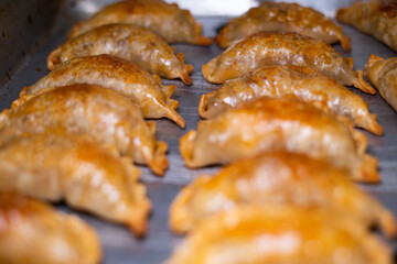 Argentine empanadas dumplings just baked