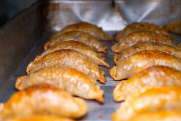 Argentine empanadas dumplings just baked