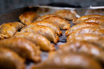 Argentine empanadas dumplings just baked