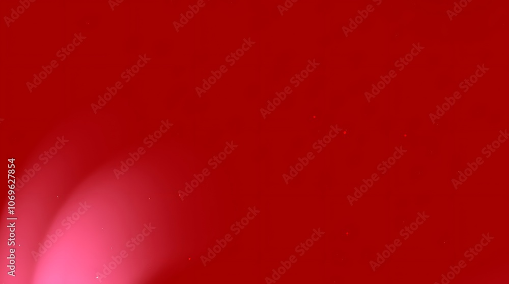 Poster red gradient background with white light and scattered particles. captivating abstract composition f