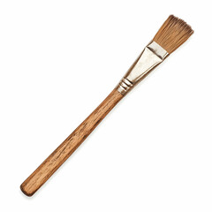 Flat Paint Brush with Wooden Handle, painting, art supplies, artist, craft, hobby