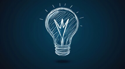 Creative light bulb illustration symbolizing ideas and innovation