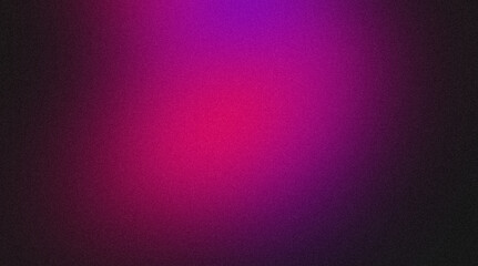 Abstract dark colors glowing grainy gradient backdrop. Soft magenta purple color noisy gradient, vibrant color flow,wave shaped, bright, shine, noise texture, banner, poster
