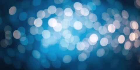 Abstract blue background with blurry lights and soft bokeh, perfect for adding a dreamy touch to any design, creative, surreal