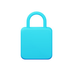 Lock 3D Illustration