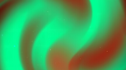 A visually appealing abstract background featuring a swirling gradient of green and red hues with scattered light spots.