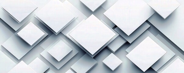 Abstract White Monochrome Vector Background - Minimalist Design for Modern Projects