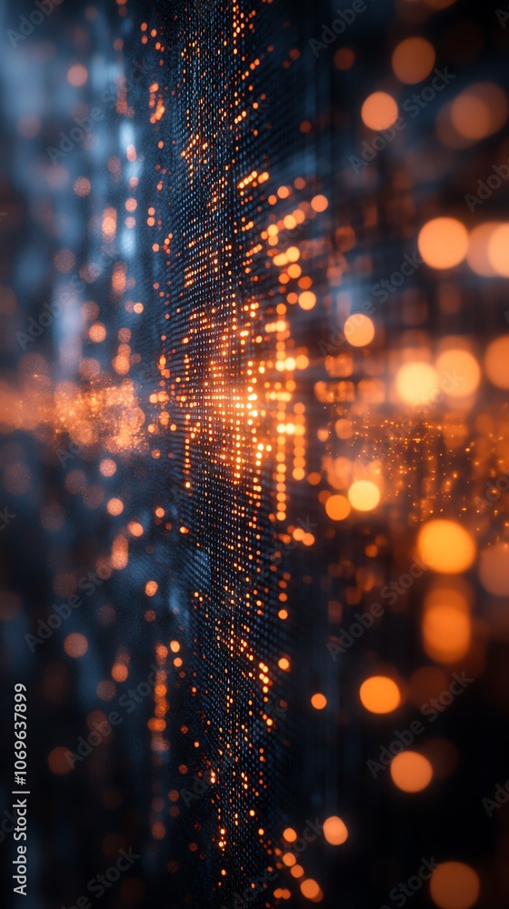 Aufkleber abstract background with glowing lights and a blurred, textured surface.