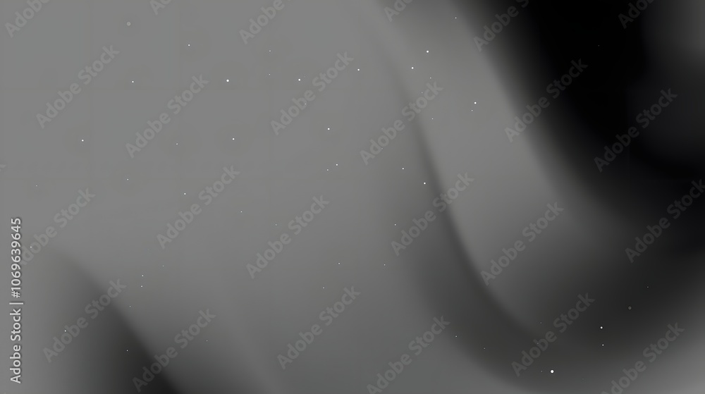 Poster grayscale gradient background with faint white specks. suitable for elegant designs requiring a subt