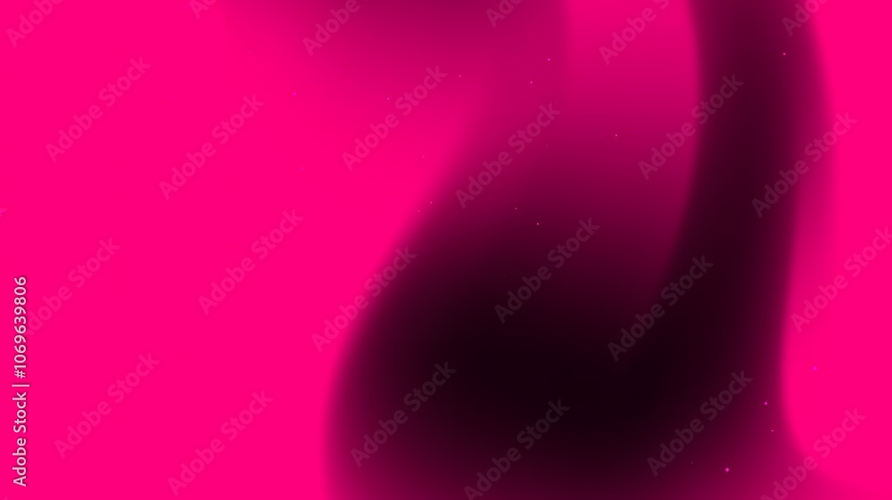 Poster pink gradient background with a dark curve and scattered tiny lights, suitable for abstract designs 