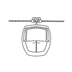 Rope car outline
