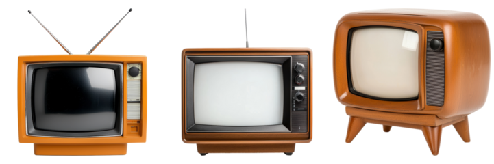 Vintage Television Sets Showcasing Classic Design and Nostalgic Appeal