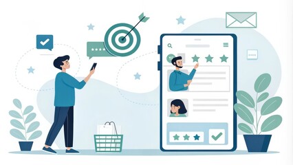 Engaging Customer Awareness in Flat Design Concepts