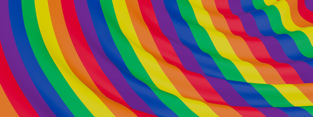 Obraz premium Abstract rainbow colors. LGBTQ background