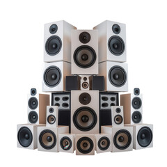 Fototapeta premium SPEAKERS FOR COMPOSITION OF EVENT FLYERS SHOWS ARTISTS PARTIES