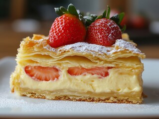 Cakes, cheesecakes, and sweet desserts with beautifully decorated fruits.