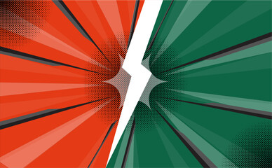 Fototapeta premium Abstract background with lightning icon in the center