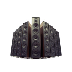 SPEAKERS FOR COMPOSITION OF EVENT FLYERS SHOWS ARTISTS PARTIES