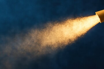 Dust Particles Illuminated by Sunbeam