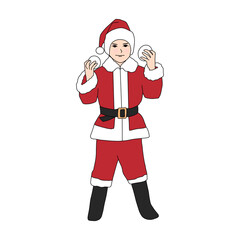 santa claus with gifts