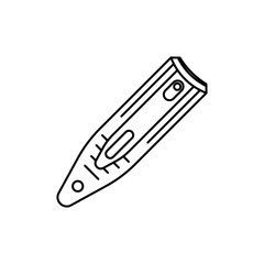 Outline icon of nail clipper, Nail Art