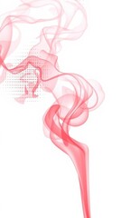 Fototapeta premium Abstract vector illustration of halftone smoke pattern on white background, white background