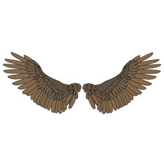 Distressed Angel Wing Vector​ Art, Icon and Illustration for Free Download 