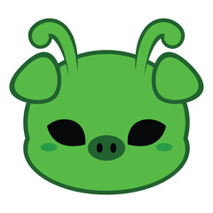 Cute Alien Pig