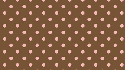 チョコレートのような配色のドット柄