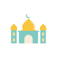 Mosque Islamic logo icon