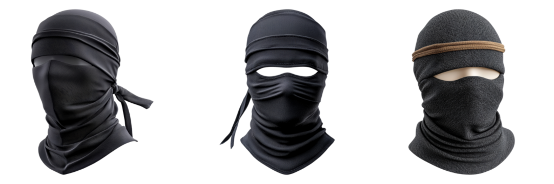 Intricately Designed Masked Figures Showcasing Diverse Textiles and Styles