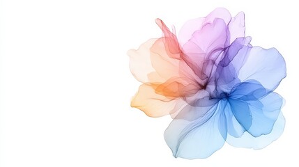 Obraz premium Abstract Colorful Flower Alcohol Ink Art Modern Design Wallpaper